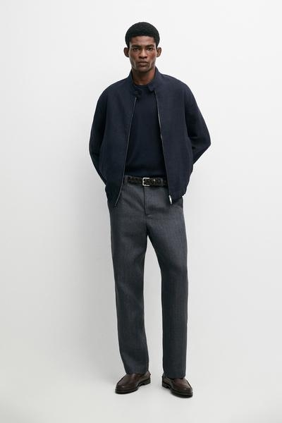 Massimo Dutti 100% льняные полосатые брюки купить с доставкой.