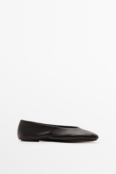 Massimo Dutti Мягкие кожаные балетки