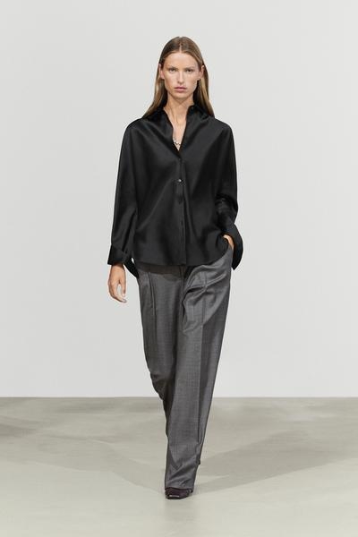 Massimo Dutti Рубашка из струящегося сатина