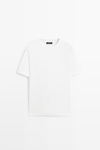 Massimo Dutti Футболка с коротким рукавом и деталями швов