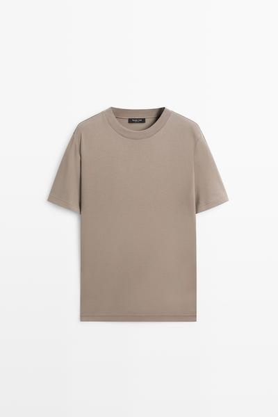 Massimo Dutti Футболка с короткими рукавами и декоративными швами