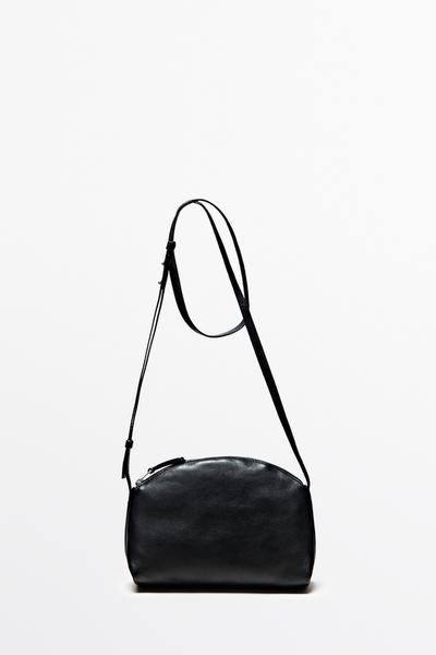 Massimo Dutti Сумка через плечо из кожи наппа
