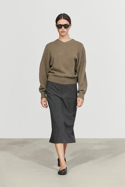 Massimo Dutti Свитер оверсайз из 100% шерсти