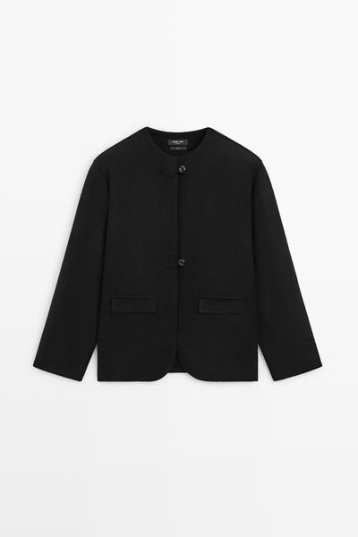 Massimo Dutti Кардиган из 100% шерсти с пуговицами