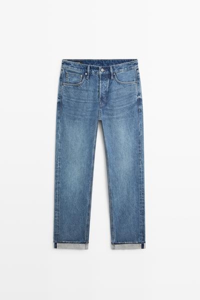Massimo Dutti Джинсы с отделкой селвидж
