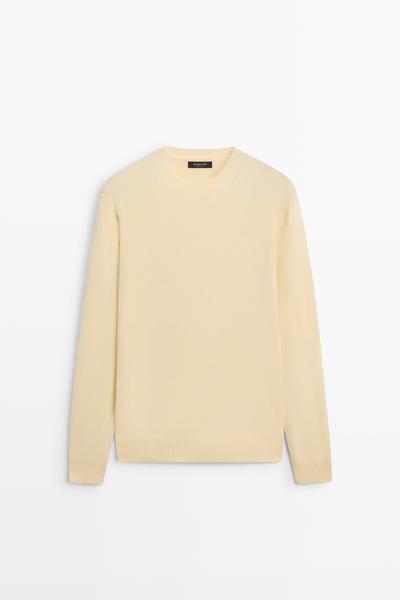 Massimo Dutti Джемпер с круглым вырезом из шерстяной смеси