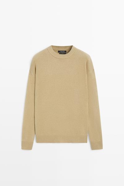 Massimo Dutti Свитер из 100% шерсти с круглым вырезом