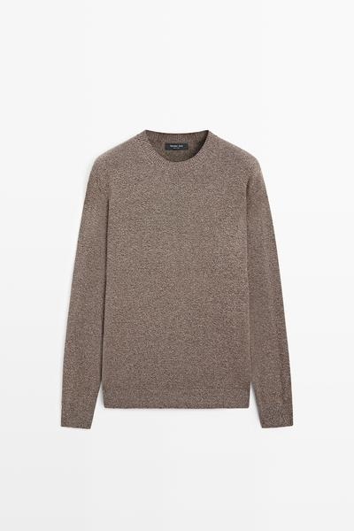 Massimo Dutti Свитер с круглым вырезом из шерстяного смеся купить с доставкой.