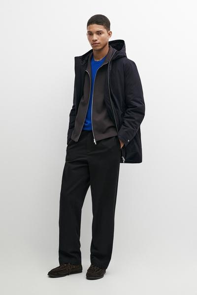 Massimo Dutti Длинная стеганая парка с капюшоном