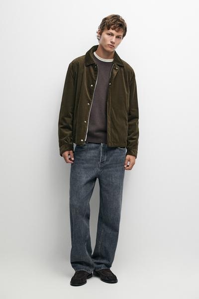Massimo Dutti Вельветовая куртка с планкой купить с доставкой.