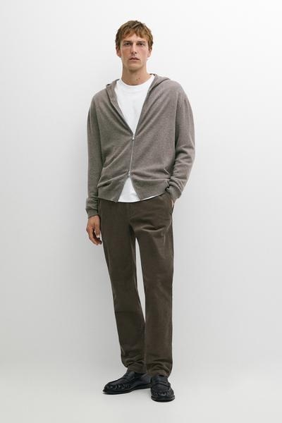 Massimo Dutti Вязаный кардиган с капюшоном из 100% кашемира