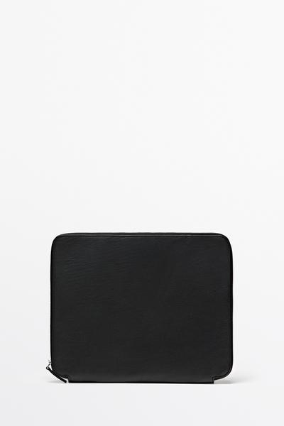 Massimo Dutti Большая сумка-клатч из наппы купить с доставкой.