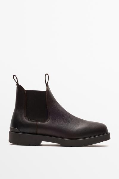 Massimo Dutti Массимо дутти маслянистые челси из кожи купить с доставкой.