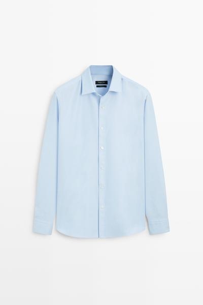 Massimo Dutti Рубашка REGULAR FIT из 100% хлопка OXFORD купить с доставкой.