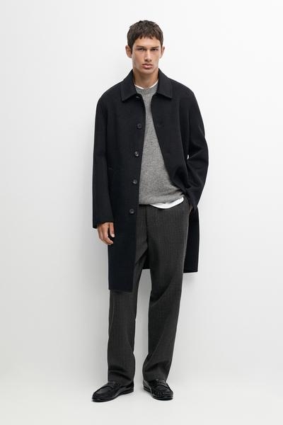 Massimo Dutti Двухстороннее пальто из смесовой шерсти