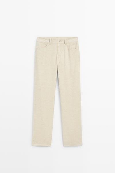 Massimo Dutti Брюки из вельвета прямого кроя купить с доставкой.