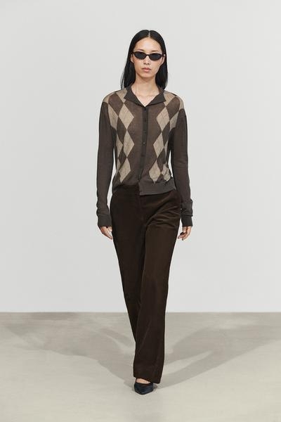 Massimo Dutti Расслабленные вельветовые брюки