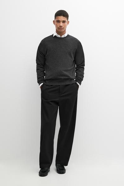 Massimo Dutti Женский джемпер с круглым вырезом из 100% кашемира