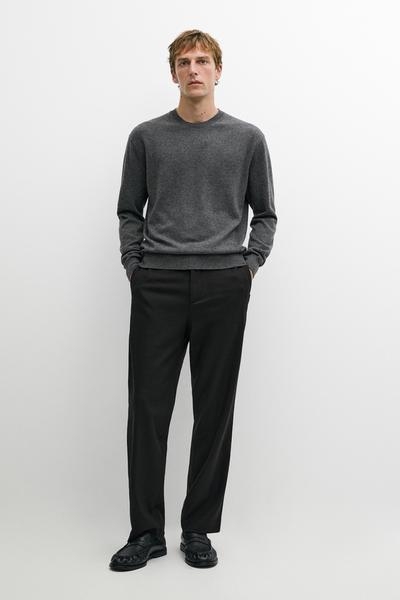 Massimo Dutti Женский джемпер с круглым вырезом из 100% кашемира купить с доставкой.