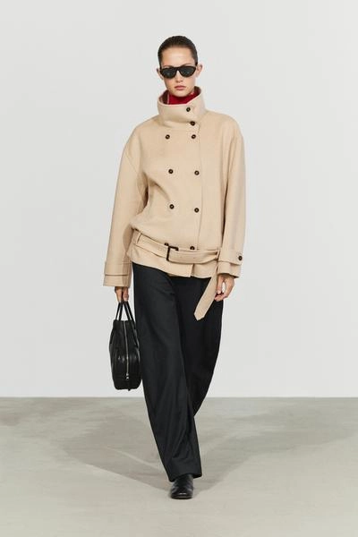 Massimo Dutti Замшевая тренч-куртка с поясом