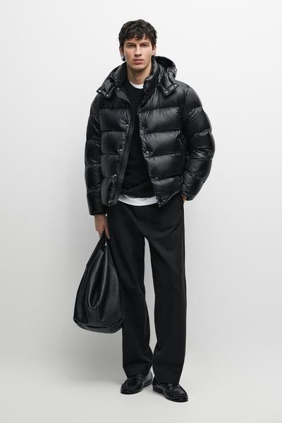 Massimo Dutti Сатиновая пуховая куртка