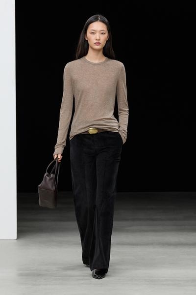 Massimo Dutti Футболка с длинным рукавом из шерстяного смешанного материала