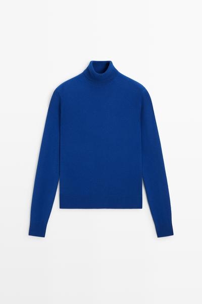 Massimo Dutti Свитер с высоким воротником из шерстяной смеси