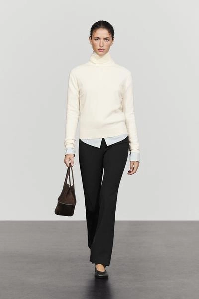 Massimo Dutti Свитер с высоким воротником из смесовой шерсти