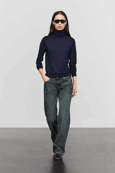 Massimo Dutti Свитер с водолазкой из шерстяной смеси