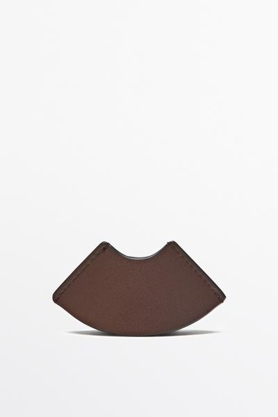 Massimo Dutti Закладка из кожи наппа купить с доставкой.