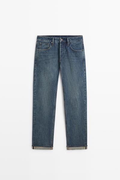 Massimo Dutti Джинсы STONEWASH с отделкой SELVEDGE