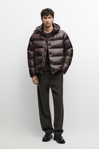 Massimo Dutti Блестящая пуховая куртка