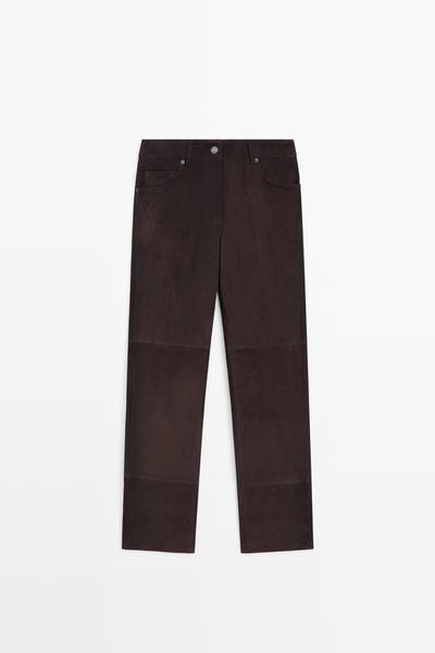 Massimo Dutti Замшевые брюки