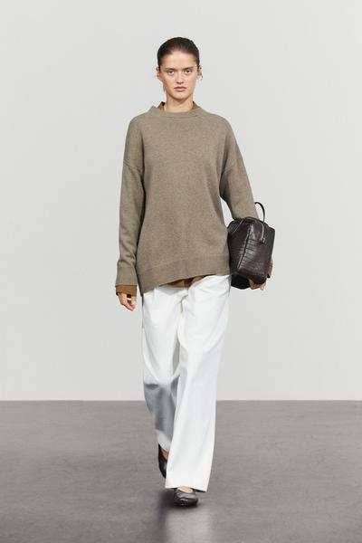 Massimo Dutti Свитер оверсайз из 100% кашемира