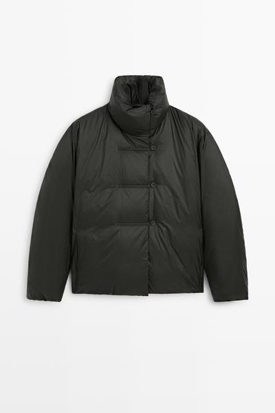 Massimo Dutti Дутая куртка с застежками-тогглами купить с доставкой.