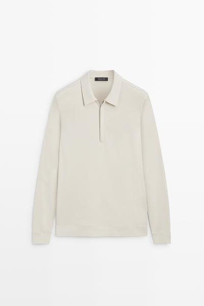 Massimo Dutti Футболка с длинными рукавами и молнией купить с доставкой.