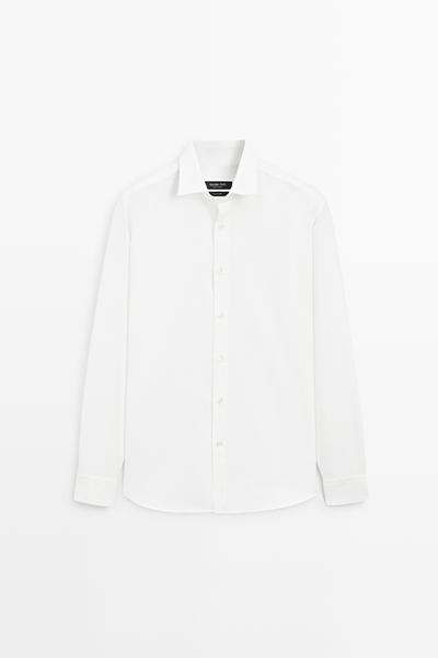 Massimo Dutti Рубашка REGULAR FIT из 100% хлопка OXFORD купить с доставкой.