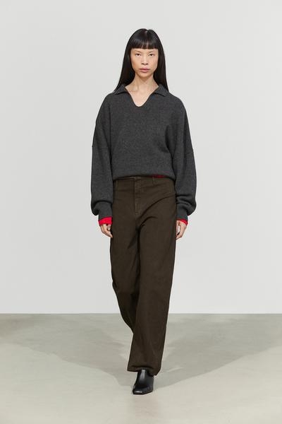 Massimo Dutti Брюки фасона «морковка» с декоративным швом
