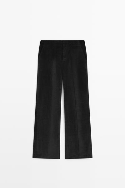 Massimo Dutti Брюки палаццо из вельвета
