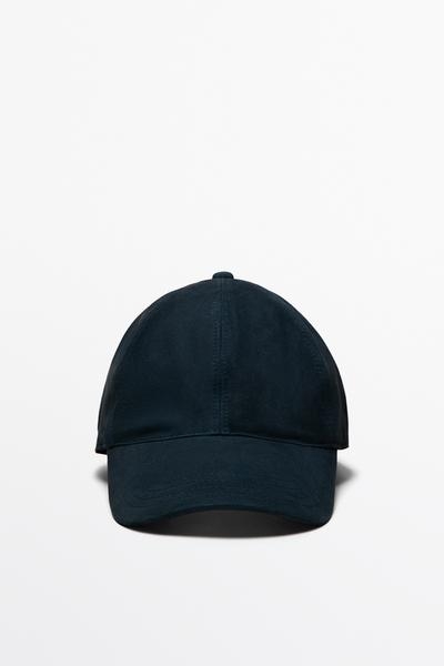 Massimo Dutti Кепка из замшевой кожи