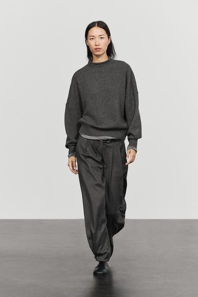 Massimo Dutti Свитер оверсайз из 100% шерсти купить с доставкой.