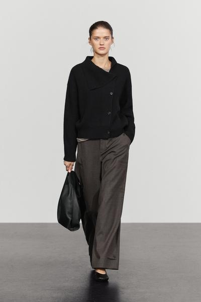 Massimo Dutti Кардиган из кашемировой смеси с деталями на пуговицах