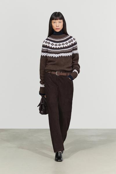 Massimo Dutti Свитер из жаккардового трикотажа с шерстяной смеси купить с доставкой.