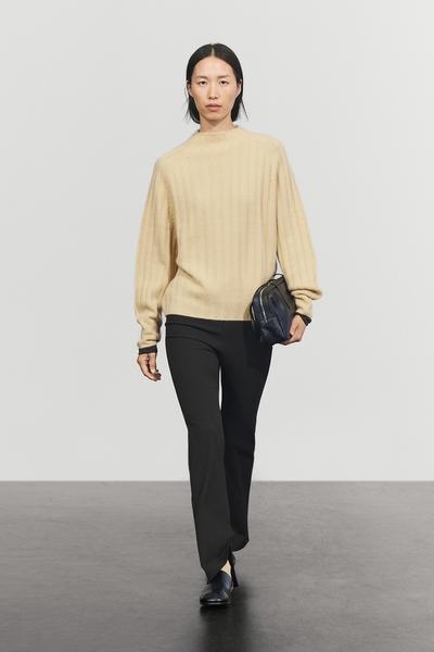 Massimo Dutti Свитер с имитацией водолазки из 100% кашемира