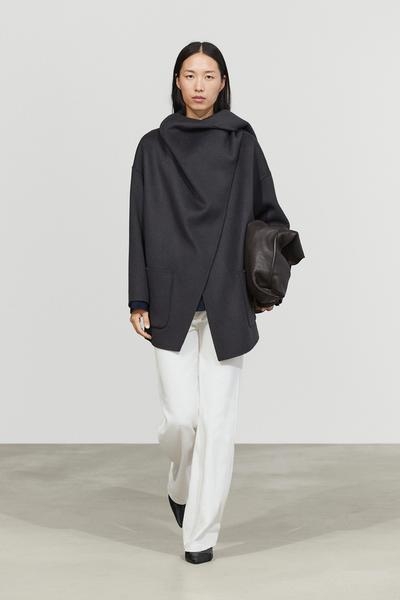 Massimo Dutti Пальто средней длины с шарфом