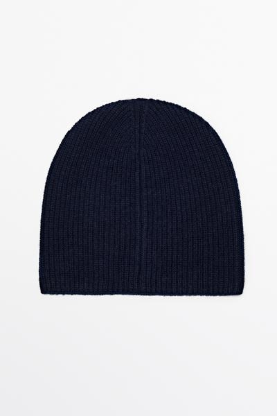 Massimo Dutti Вязаная шапка из 100% кашемира