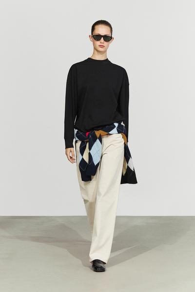 Massimo Dutti Футболка с длинным рукавом и круглым воротником