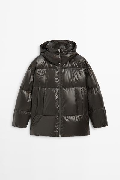 Massimo Dutti Пуховик с капюшоном