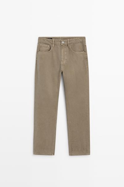 Massimo Dutti Зауженные брюки с эффектом денима купить с доставкой.