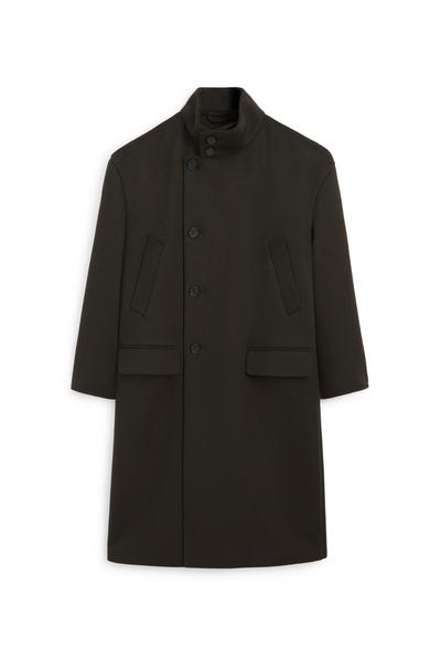 Massimo Dutti Длинное шерстяное пальто с карманами - лимитированная серия купить с доставкой.